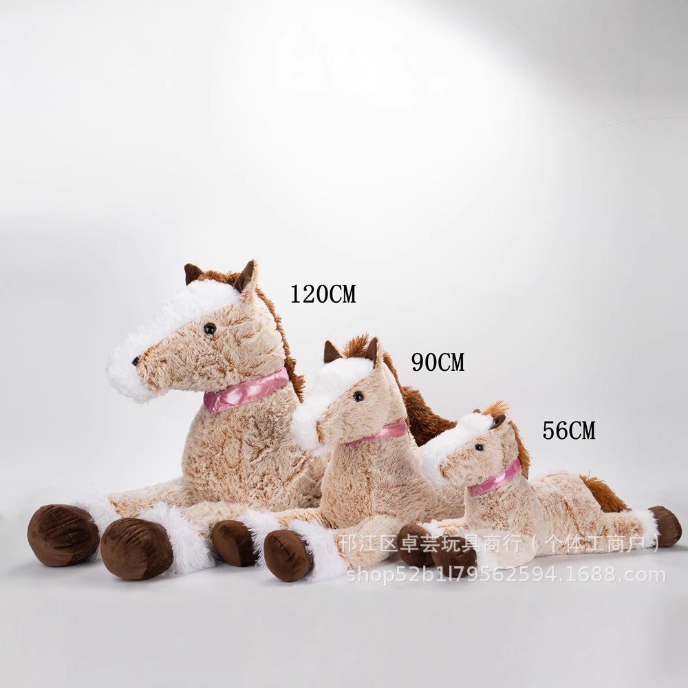 New Realistic Plush Horse Stuffed Animal Soft Farm Barn Toy 56Cm 90Cm 120Cm Kids Sleep Companion Cuddly Gift For Children