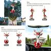 Adorable Cartoon Deer Car Hanging Ornament Made Of Durable Acrylic For Stylish Decor