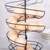 Spiral Egg Rack Countertop Chicken Egg Spiraling Basket Counter Storage Basket Metal Wire Rack for Kitchen Fruit Shelf Dorm