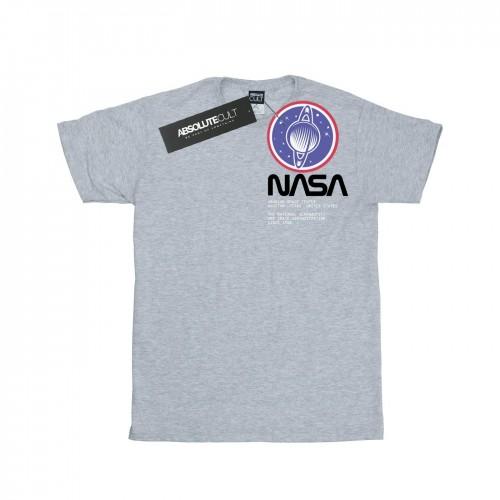 NASA Womens/Ladies Johnson Worm Pocket Print Cotton Boyfriend T-Shirt