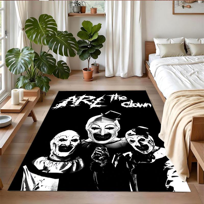 Crystal Velvet Rug Soft Non Slip Indoor Floor Mat Home DecorTerrifier Art the Clown