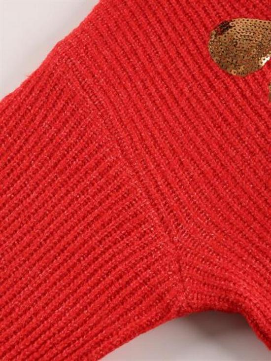 2025 Plus Size Retro Bow Casual Loose Women's Sweater