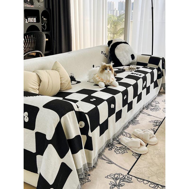 

Чехол для дивана Полотенце Four Seasons Универсальный антицарапающий чехол для дивана Ткань Чехол для дивана Полностью покрытый нескользящий чехол для дивана Пылезащитный 180*150cm