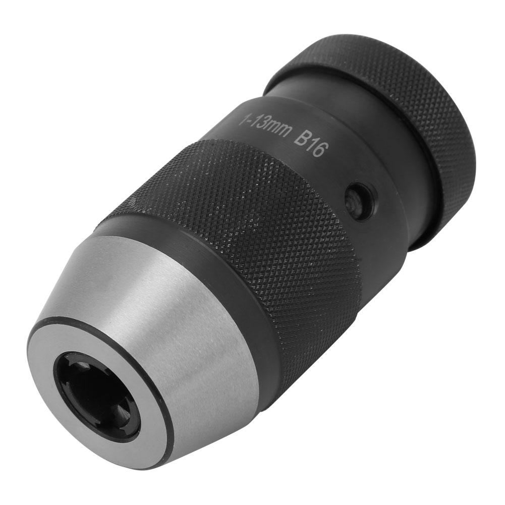 Carbon Steel Self Tighten Keyless Lathe Drill Chuck B16 Arbor Live Center (Light Duty)