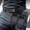 Men's Sleek Black Canvas Belt with Buckle - Perfect for Jeans, Outdoor Leisure & Sports Training