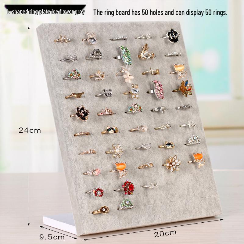 Extra Large Velvet Jewelry Display Stand: Necklace Hanger & Bracelet Storage Rack