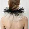 Detachable Fake Collar Shawl Ruffle Mesh Makeup Neck Shawl Vintage Neck Collar  Cosplay Event