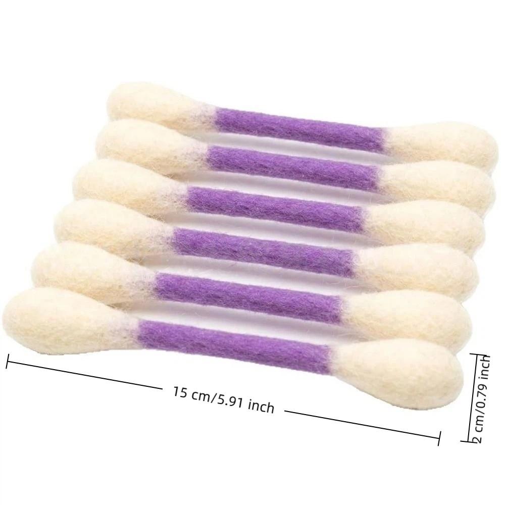 6Pcs Durable Cotton Swab Cat Toy Oversized Cat Accessories Kitten Chew Toy  Dental Cleaning