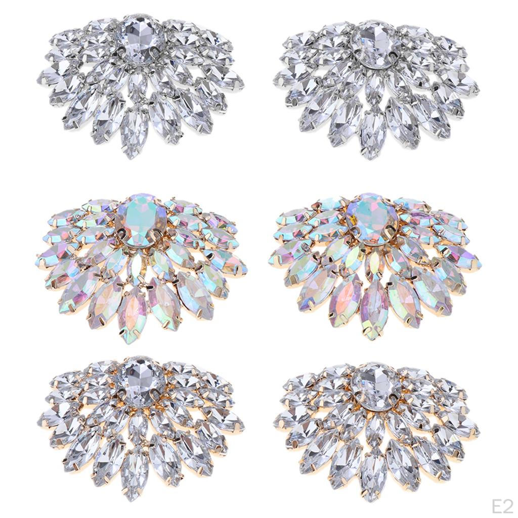 of Ladies Rhinestone Shoe Clips Jewelry for Shoes, Bags, Hats,
