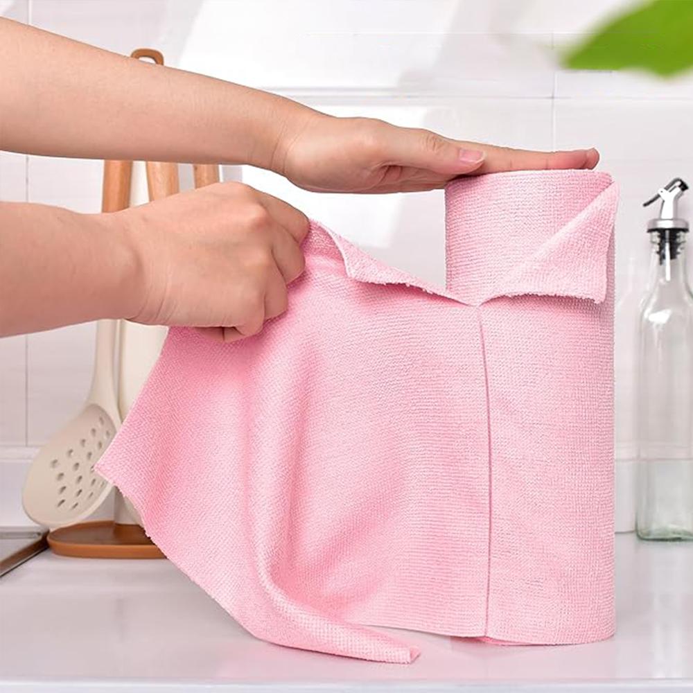Reusable Microfiber Cleaning Cloth Roll Washable Tear Away Micro Fiber Towels for Cars Kitchen Cleaning