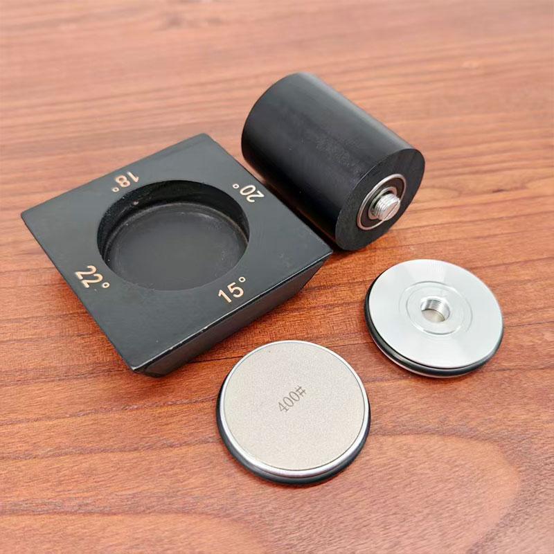 Professional Rolling Knife Sharpener Kitchen Roller Sharpeners 4angle 15/18/20/22° Woodwork Sharpening System Wooden Magnet Base