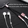 Adaptér Nabíječka Audio kabel 2 v 1 nabíjení na 3,5 mm jack sluchátka Aux převodník pro Apple Iphone 7 8