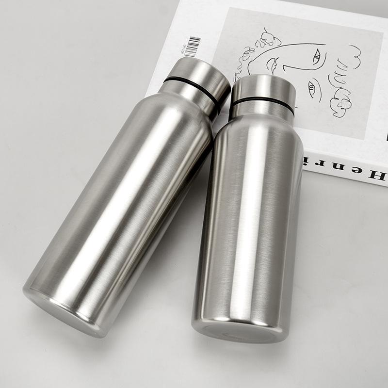 Creative Design Large Capacity Stainless Steel Outdoor Sports Kettle Portable Mountaineering Bottle Single Layer Water Cup