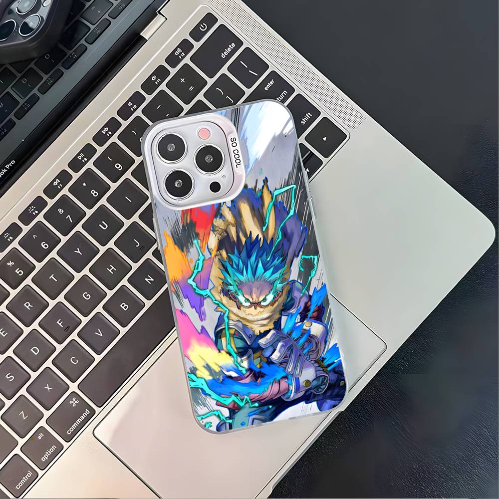 

Чехол для телефона My H-Hero Academia Deku для iPhone 17,16,15,14,13,12,11,Pro,XS,Max,Plus,Mini,SE4,E Белый Матовый Ударопрочный Чехол iPhone17