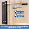 Stainless Steel Automatic Door Closer Lightweight Adjustable Door Closing Hinge Durable Anti-Collision Damper Buffer