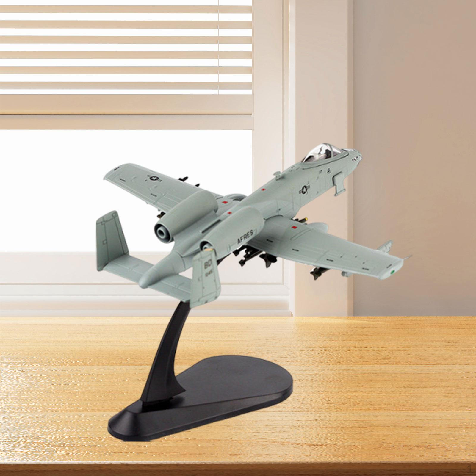 

1/100 A10 Fighter Model Collection Desktop Decor Miniature Birthday Gift Ornament Airplane for