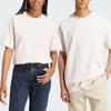 adidas T Shirts Unisex White Crew Neck Moderate Straight Fit IS7493