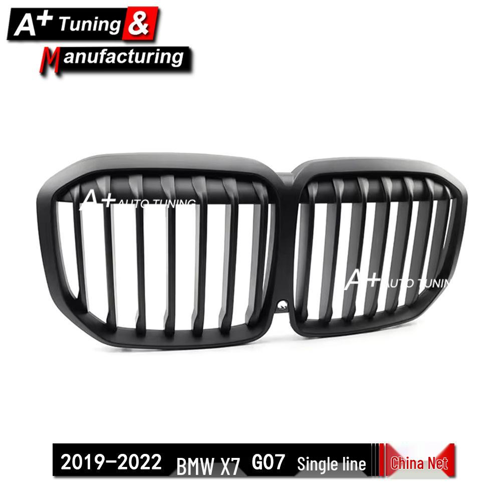 BMW X7 G07 (2019-2022) Matte Black Single-Bar Grille