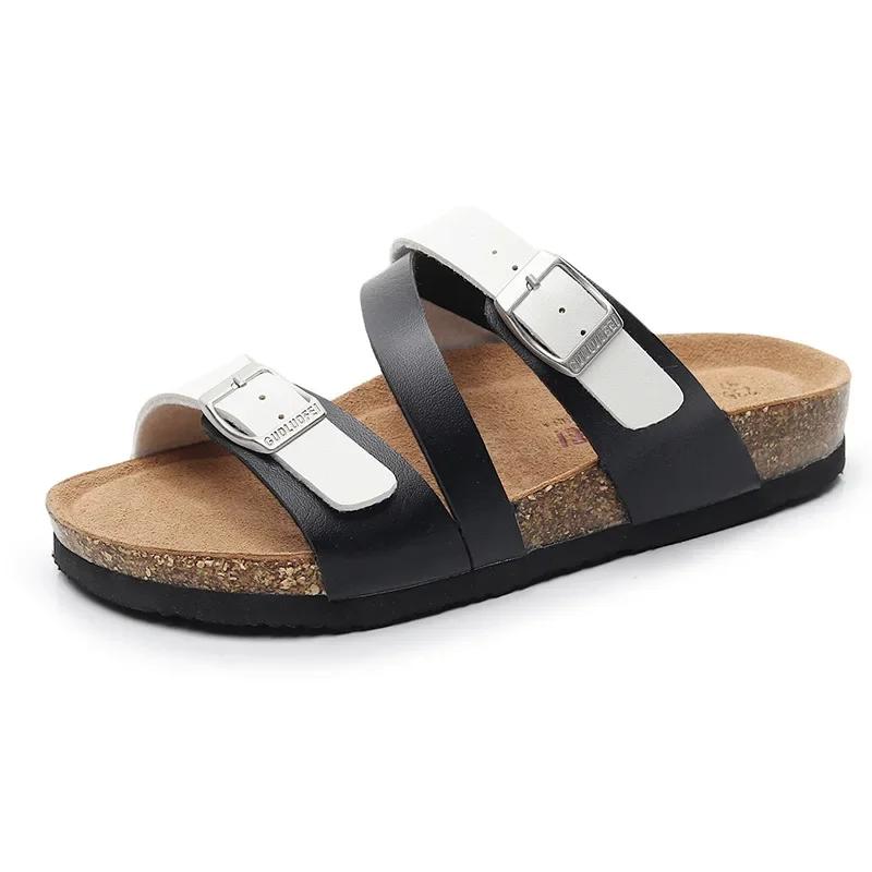 Fashion 6 Style Women Men Slippers Flip Flops Summer Beach Cork Love's Flats Sandals Casual Shoes Mixed Colors Big Size 35-46