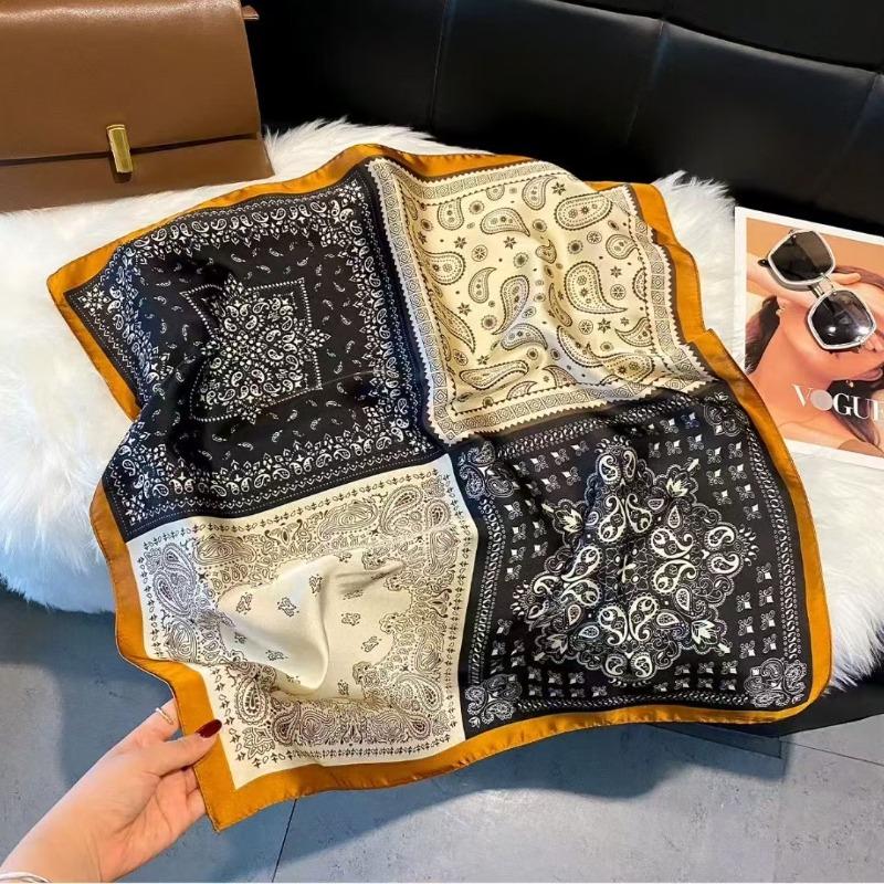Small square scarf silk scarf men's neck protection scarf professional wear with shirt thin scarf 70x70 scarf