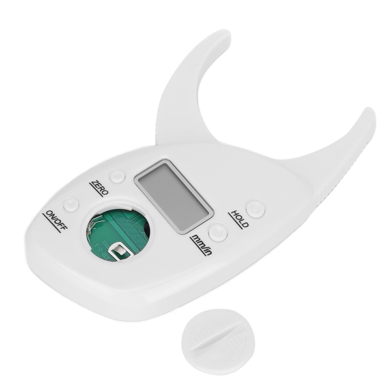 

Штангенциркуль для измерения жира, электронный штангенциркуль и измерительная лента для точного измерения ИМТ кожи белый