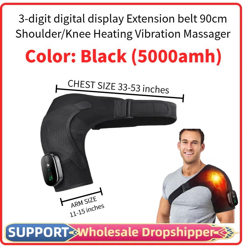 Heated Vibrating Massage Pad Shoulder 5000mAh Transportable Knee MassagingTool Shoulder Protector for Relaxation