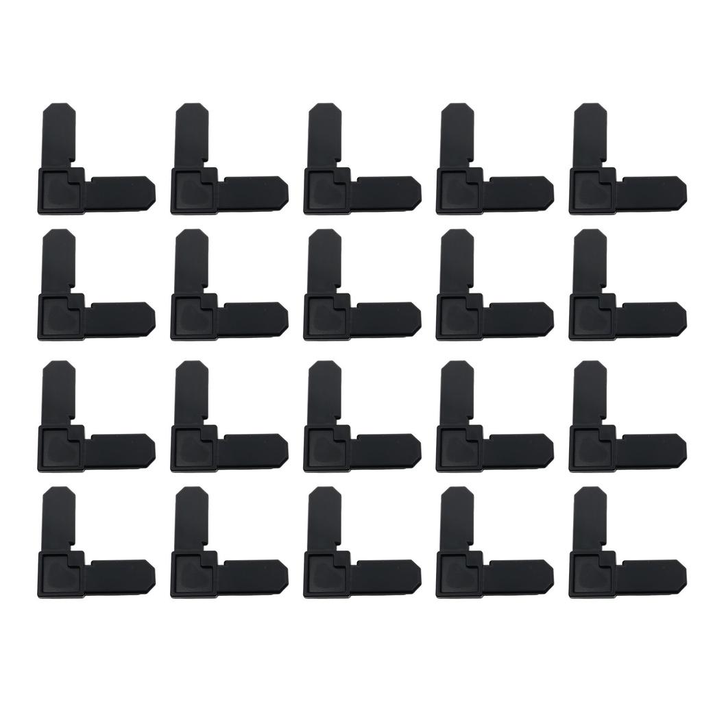 20/50Pcs Square Cut Corner Fastener Tool-Free L Type Window Screen Bracket Screens Frame Key for Sliding /Casement Windows