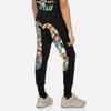 EVISU Casual Pants Men's Black Moderate Cuffed Pants 2ESHTM4SP1095XXCT