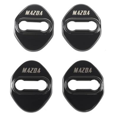 Haoshilianfa Mazda Car Door Lock Door Striker Cover Accessory Mirror Stainless Steel Resistant
