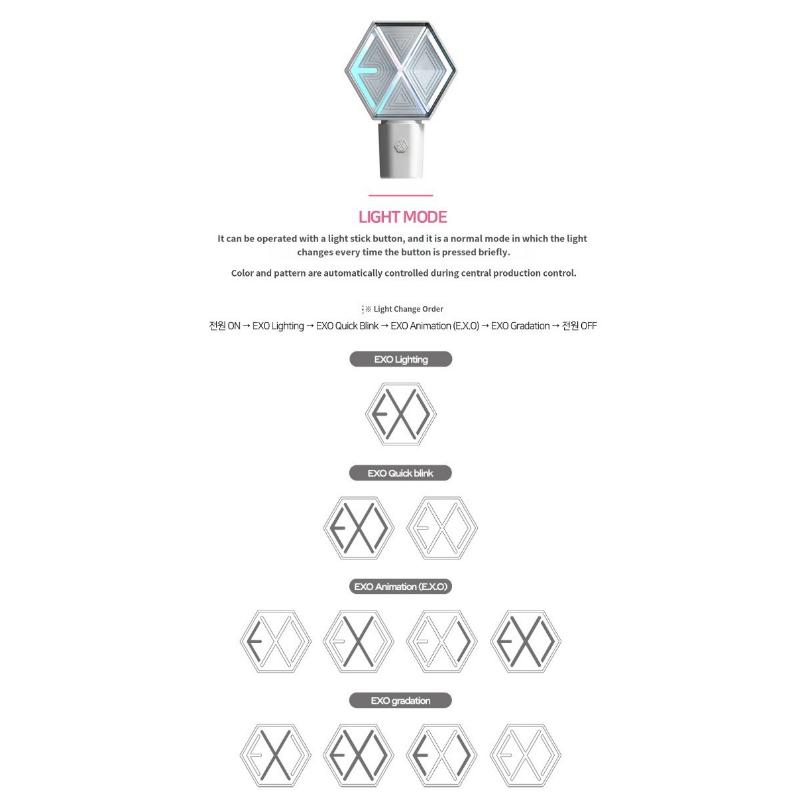 EXO Oficiální Fanlight Ver 3.0 KPOP Lightstick Koncert Bluetooth LED