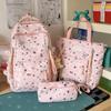 Schoolbag small fresh student schoolbag female ins cartoon star printing junior high school student large capacity backpack burden reduction spine bag