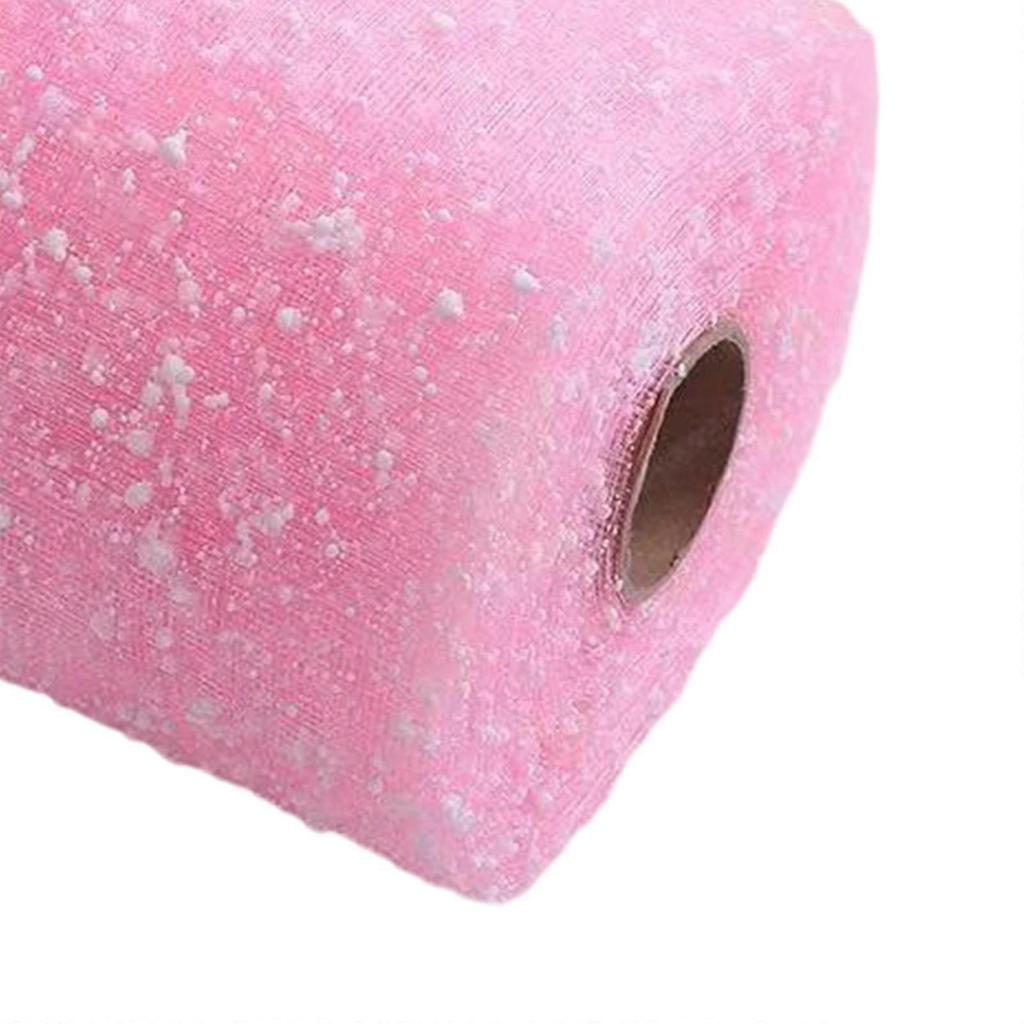 Flower Wrapping Mesh Paper Valentines Day Decor for Festivals Party Supplies Pink