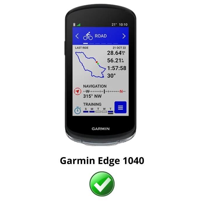 Dekselskall for Garmin Edge 1040 - Etui Silikondeksel Svart Myk Beskyttelse Phonillico®