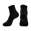 Unisex Breathable Cotton Running Socks - Black & White, Non-Slip Heel, Thickened for Comfort.