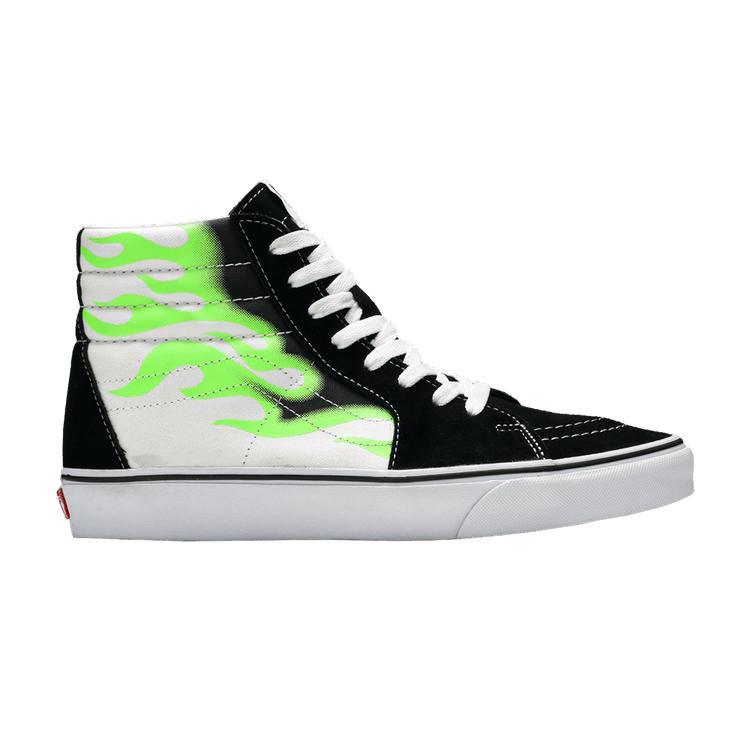 Vans Sk8-Hi Flame Black White 36
