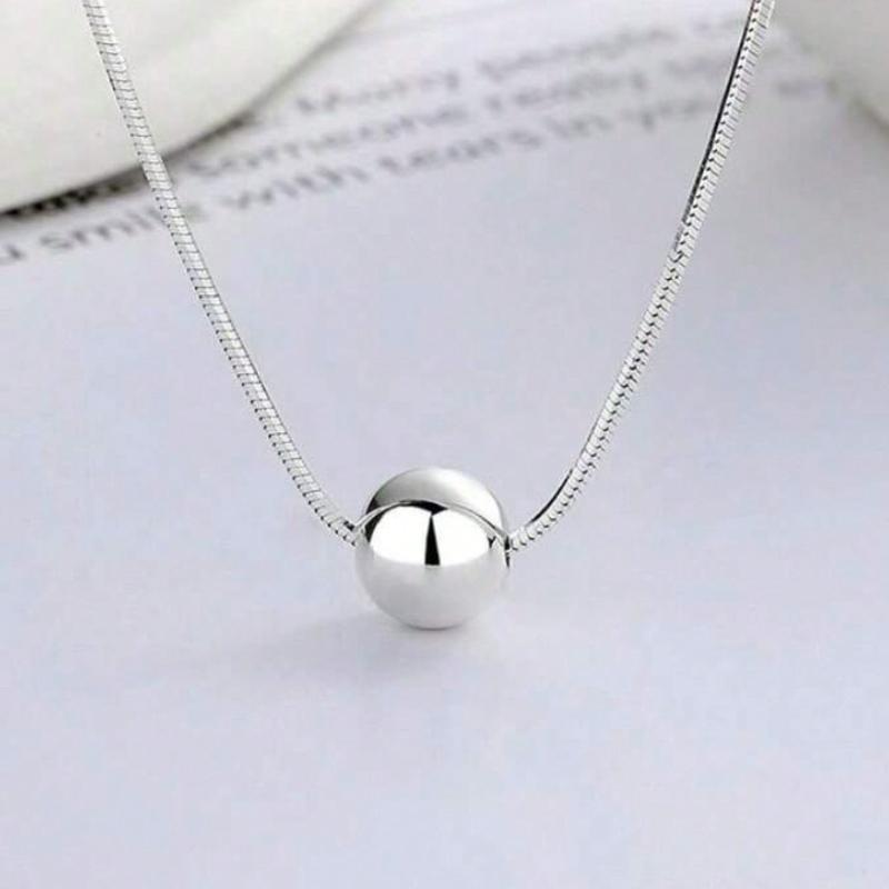 1pc Gold-Color Ball Ins Style Fashionable All-Match Necklace