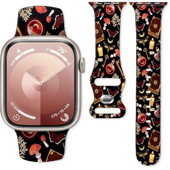 Compatible with iWatch Band 38mm 40mm 41mm 42mm 44mm 45mm 49mm for Women, Cute Fadeless Replacement Strap for iWatch SE Series 9 8 7 6 5 4 3 2 1