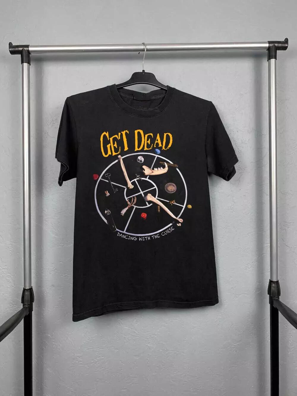 

Редкий GET DEAD Танцующий с Проклятием Альбом Группы Подарок Для Фанатов S to 4XL Футболка Топы футболки Мужские Женские 3XL