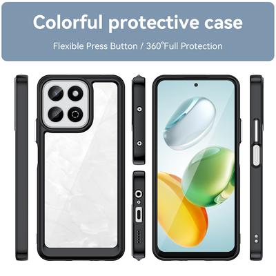 For Honor X7c 4G/200 Smart 5G/Honor Play 60 Plus 5G Case TPU +Acrylic Protective Clear Phone Cover