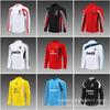 Abbigliamento da Allenamento Calcio Retro Mezza Zip Asciugatura Rapida Traspirante Casual Top Manica Lunga Fabbrica