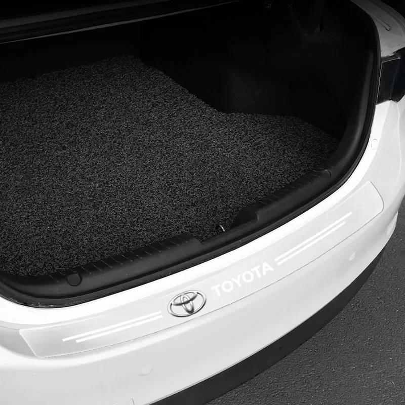 Samolepka na práh auta Ochranná fólie odolná proti poškrábání Průhledná pro Toyota Prado Aqua Hilux Rav4 Camry Prius TRD Venza GR