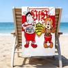 Asciugamano da Spiaggia in Microfibra Celebrativo VfB Stuttgart, Leggero e Asciugatura Rapida, per Viaggi Estivi, Essenziale per la Spiaggia, Piscina All'aperto