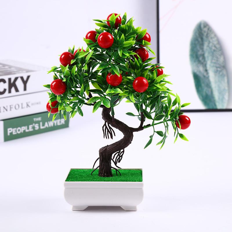 Red Orange Chili Fruit Artificial Plant Bonsai For Home Decor And Gift Ideas