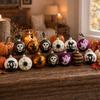Indoor Halloween Decorations 16 Pcs Hanging Ball Decor, 6cm Skull Witch Eye Ornaments Decorative Accents for Ghost Tree, Spooky Window Yard