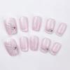 24/30Pcs/Set Fake Nails with Glue Square Long Nail Extension Removable Home Salon Women Girls
