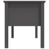 Vidaxl Stolik Kawowy, Szary, 102X49X55 Cm, Lite Drewno Sosnowe