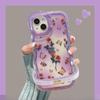 Butterfly Rose Suitable for Apple 16pro Transparent Mobile Phone Case 15 Invisible Double Bracket 14 Niche Anti-fall 13 Silicone X