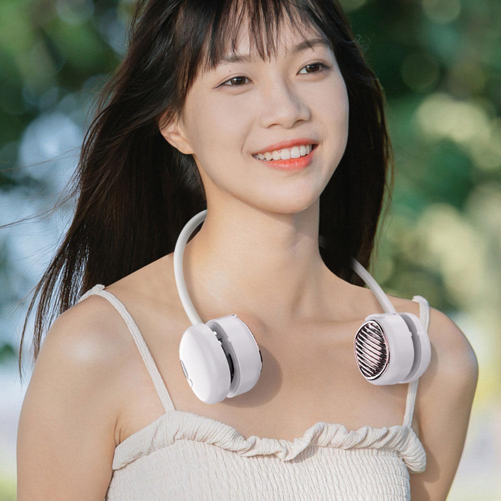 Tragbarer Nackenventilator Digitales LCD-Display Bladeless-Ventilator 3000mAh USB Wiederaufladbar Ventilatore Portatile