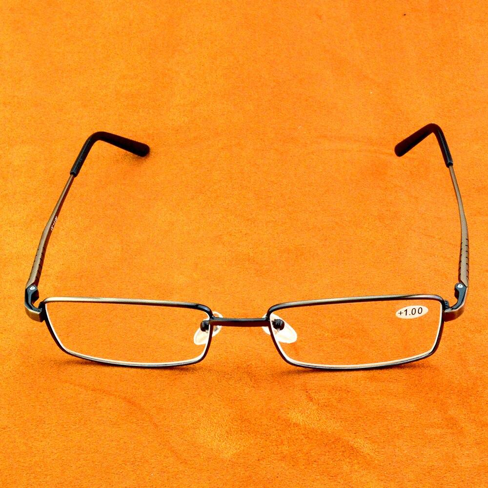 Vollrand-Lesebrille aus AL-MG-Legierung für Herren, ultraleicht, Business, Luxus, +0,75 +1,00 +1,25 +1,5 +1,75 +2,00 +2,25 +2,5 +2,75 +3 bis +4