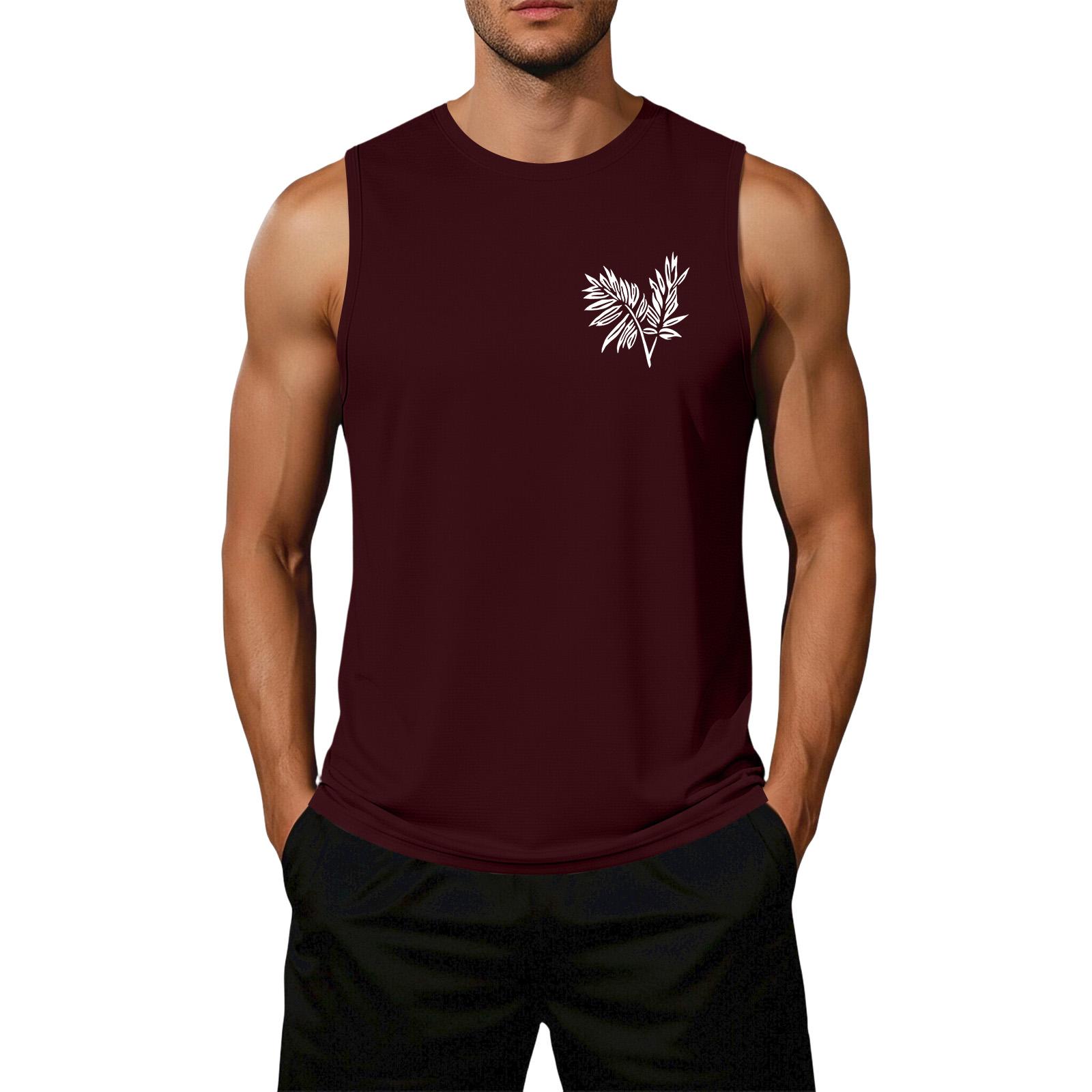 

Men s Loose Fit Sleeveless Casual Tank Top Flag Print Graphic Design Soft Fabric Comfortable Fit Summer Wear XXXXXL